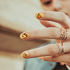 Stainless Steel DIY Nail Art Templates MRMJ-WH0092-096-5