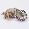 Natural Gemstone Wrap Bracelet BJEW-JB03613-4
