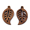 Natural Walnut Wood Pendants WOOD-T023-16-1