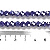 Electroplate Opaque Glass Beads Strands EGLA-A035-P6mm-A09-4