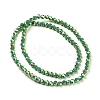 Faceted(32 Facets) Round Full Rainbow Plated Electroplate Glass Beads Strands EGLA-J130-FR14-3