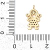 Rack Plating Brass Micro Pave Cubic Zirconia Pendants KK-H509-37G-3