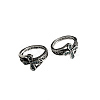 Rhinestone Cross Finger Rings WG60763-06-1