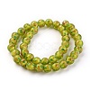 Handmade Gold Sand Lampwork Beads Strands LAMP-P051-D03-1