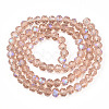 Electroplate Glass Beads Strands EGLA-A034-T10mm-L22-2