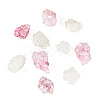 10Pcs 2 Colors Electroplated Natural Druzy Agate Beads G-TA0003-03-3