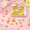 50Pcs 2 Colors Handmade Millefiori Lampwork Beads LAMP-TADJ0001-03C-4