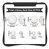 80Pcs 4 Styles 201 Stainless Steel Connector Charms STAS-UN0052-74-3
