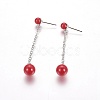 (Jewelry Parties Factory Sale)Brass Pendants and Dangle Earrings Sets SJEW-F189-23A-P-2