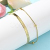304 Stainless Steel Herringbone Chains & Snake Chain Bracelets BJEW-U019-04G-05-3