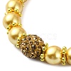 Glass Imitation Pearl Beaded Bracelets for Women BJEW-JB10034-05-3
