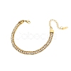 304 Stainless Steel Rhinestone Cup Chain Bracelets for Woman PW-WG34DD3-02-1