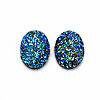 Electroplate Druzy Resin Cabochons CRES-T012-08B-4