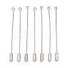 201 Stainless Steel Eyepin Pin Clutch Brooch Findings STAS-D266-01P-02-1