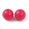 Opaque Acrylic Beads SACR-WH0001-32B-1