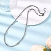 5.5MM 304 Stainless Steel Rectangle Box Chain Necklaces NJEW-JN05546-2