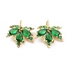 Brass Micro Pave Cubic Zirconia Pendants KK-E068-VC400-2