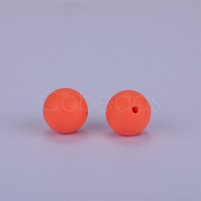 Round Silicone Focal Beads SI-JX0046A-135-1