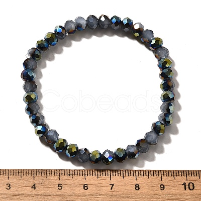 Electroplate Glass Beads Stretch Bracelets BJEW-JB04021-1