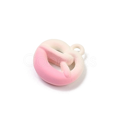 Spray Painted Alloy Pendants PALLOY-S038-06A-1