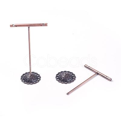 T Bar Iron Earring Displays Sets EDIS-N002-01-1