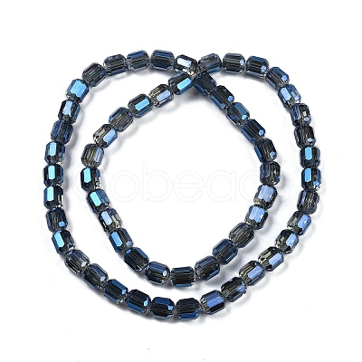 Electroplate Glass Beads Strands GLAA-G112-07E-1