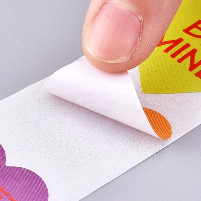 Heart Shaped Stickers Roll DIY-K027-A10-1