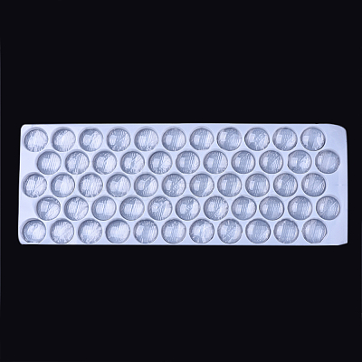 Transparent Glass Cabochons GGLA-R026-25mm-B-1