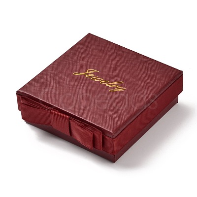 Square & Word Jewelry Cardboard Jewelry Boxes CBOX-C015-01C-01-1