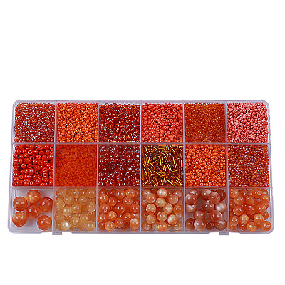 DIY 18 Style Resin & Acrylic Beads Jewelry Making Finding Kit DIY-NB0012-04H-1
