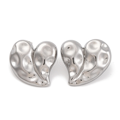 Non-Tarnish 304 Stainless Steel Stud Earrings EJEW-H013-37P-1