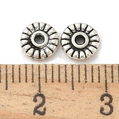 Tibetan Style Alloy Spacer Beads TIBE-P003-42AS-1