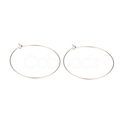 316L Surgical Stainless Steel Hoop Earring Findings STAS-G229-07P-05-1