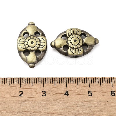 Tibetan Style Rack Plating Brass Bead KK-Q805-29AB-1