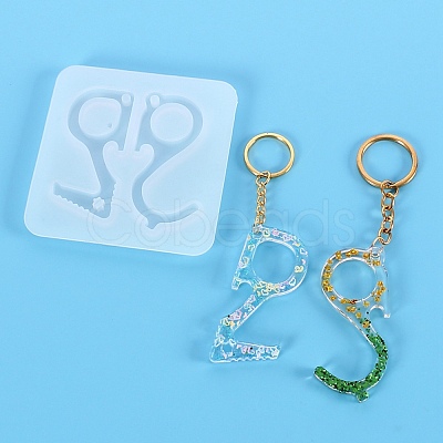 Key Shape DIY Pendant Silicone Molds DIY-F114-15-1