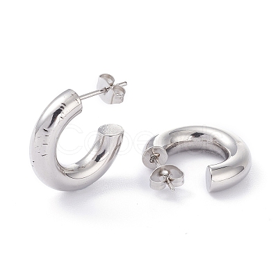 Tarnish Resistant 201 Stainless Steel Stud Earrings EJEW-F272-02A-P-1