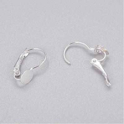 Brass Leverback Earring Findings KK-B797-2-1