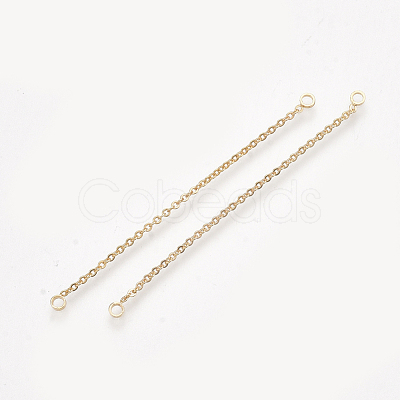Brass Chain Links Connectors KK-T044-03A-G-1