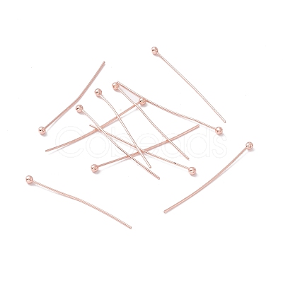Brass Ball Head Pins KK-WH0058-02C-RG-1