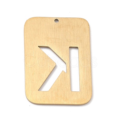 Ion Plating(IP) 304 Stainless Steel Pendants STAS-K216-49K-G-1
