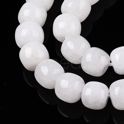 Dyed Natural White Jade Beads Strands G-T138-S01-1