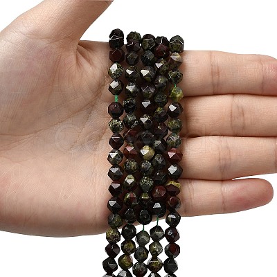 Natural Dragon Blood Beads Strands G-Z119-A17-01-1