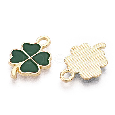 Rack Plating Alloy Enamel Pendants LS-ENAM-N055-088-06LG-1