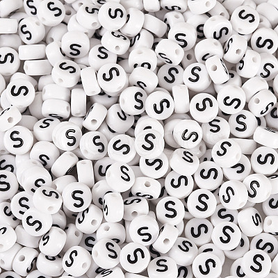 500Pcs Acrylic Beads SACR-TA0001-55S-1