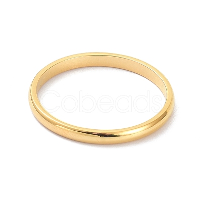 2mm Polished Plain Dome Finger Ring for Girl Women X-RJEW-C012-05F-G-1