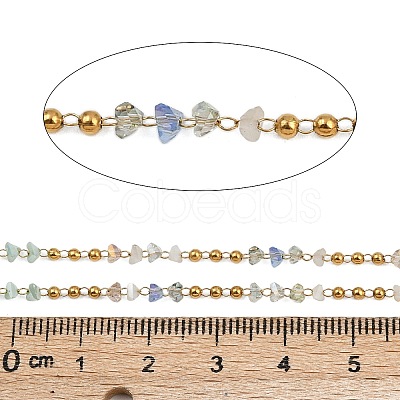 304 Stainless Steel Handmade Beaded Chains CHS-P022-02G-02-1
