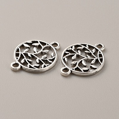 Tibetan Style Zinc Alloy Connector Charms LS-FIND-WH0145-29AS-1