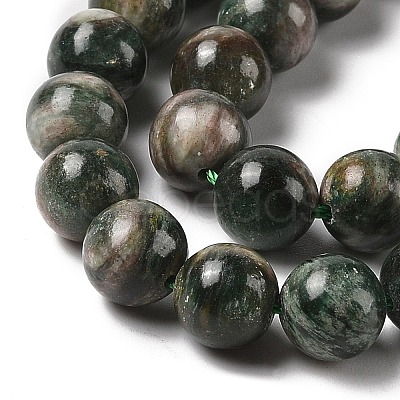 Natural Green Quartz Round Beads Strands G-Q171-D02-03-1