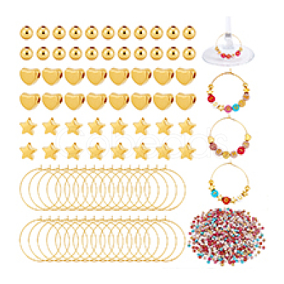 DIY Wine Glass Charms Kits DIY-PH0031-44-1