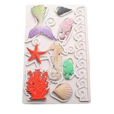 Seaside Silicone Statue Molds DIY-R078-33-1